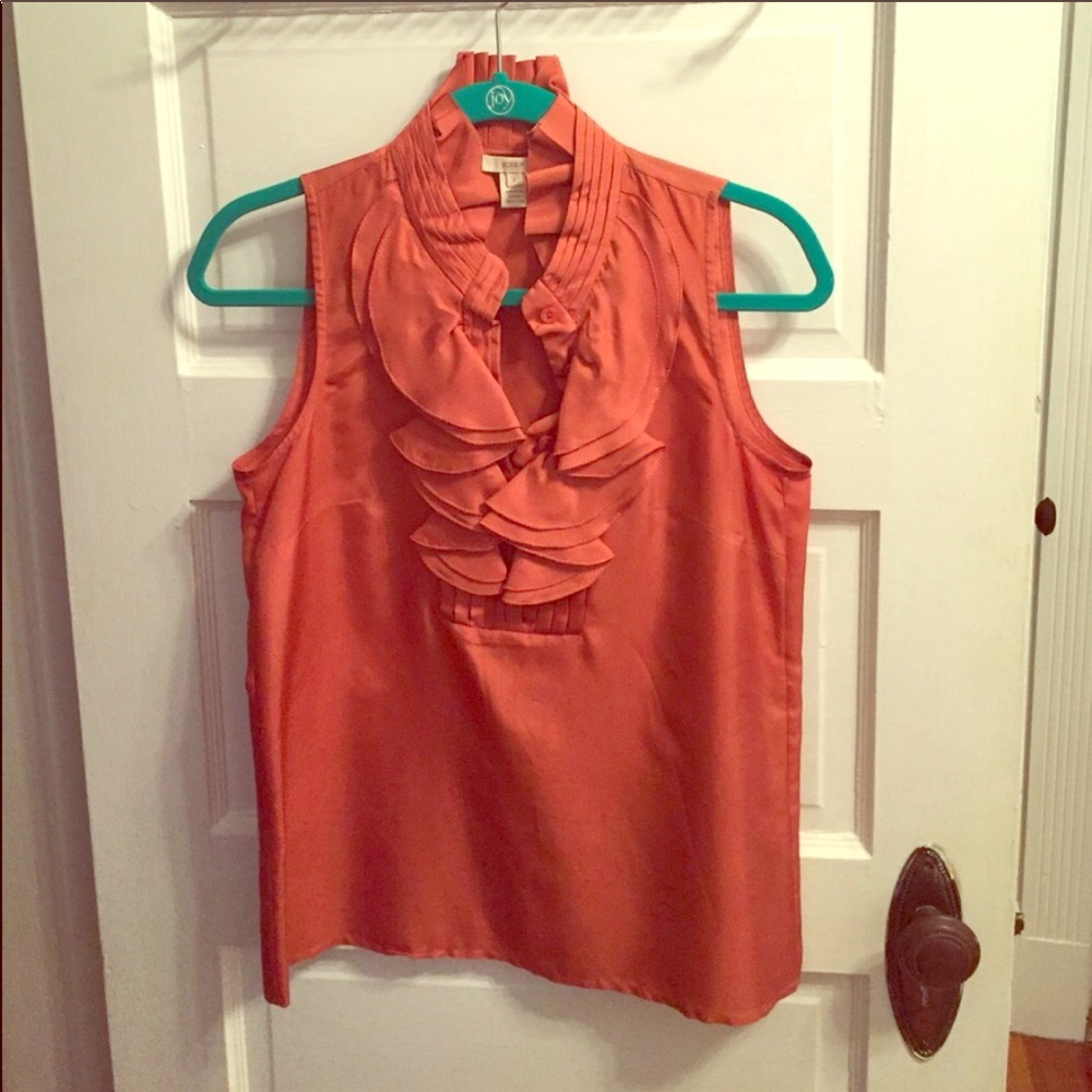 J. Crew ruffled blouse